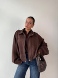 Bomber Suede TREND MARRONE