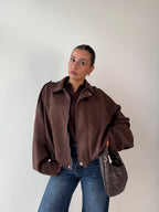 Bomber Suede TREND MARRONE