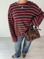 Maglia a righe over