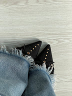 Mules in Suede con fiocco