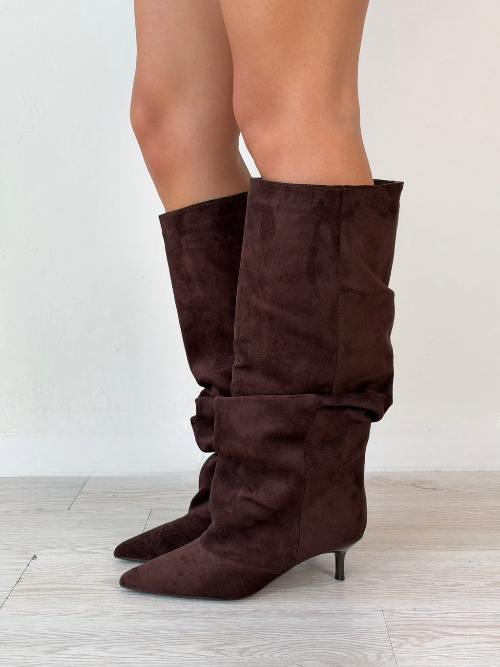 Stivale Scamosciato Marrone