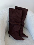 Stivale Scamosciato Marrone