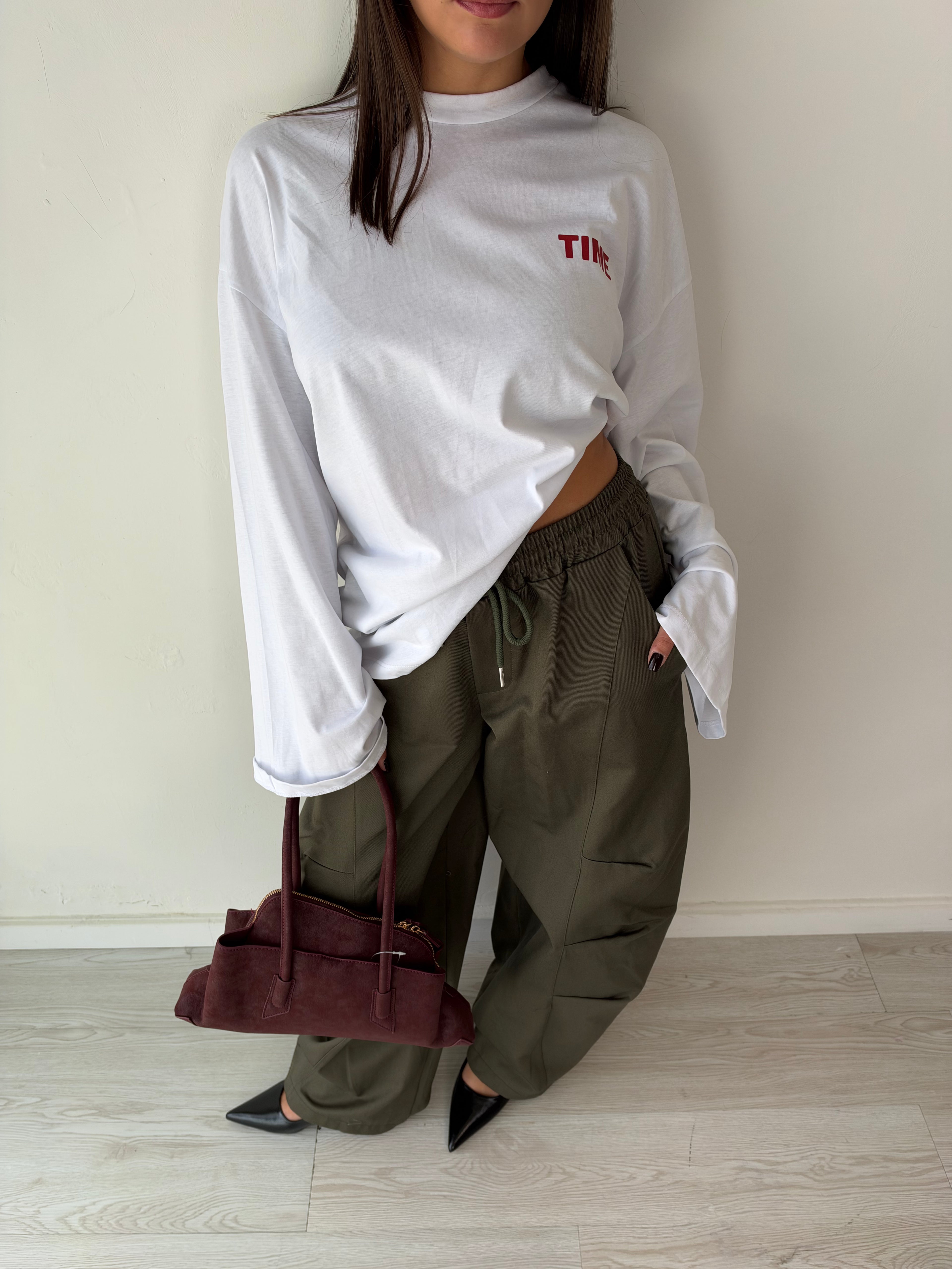 Pantalone Balloon verde militare