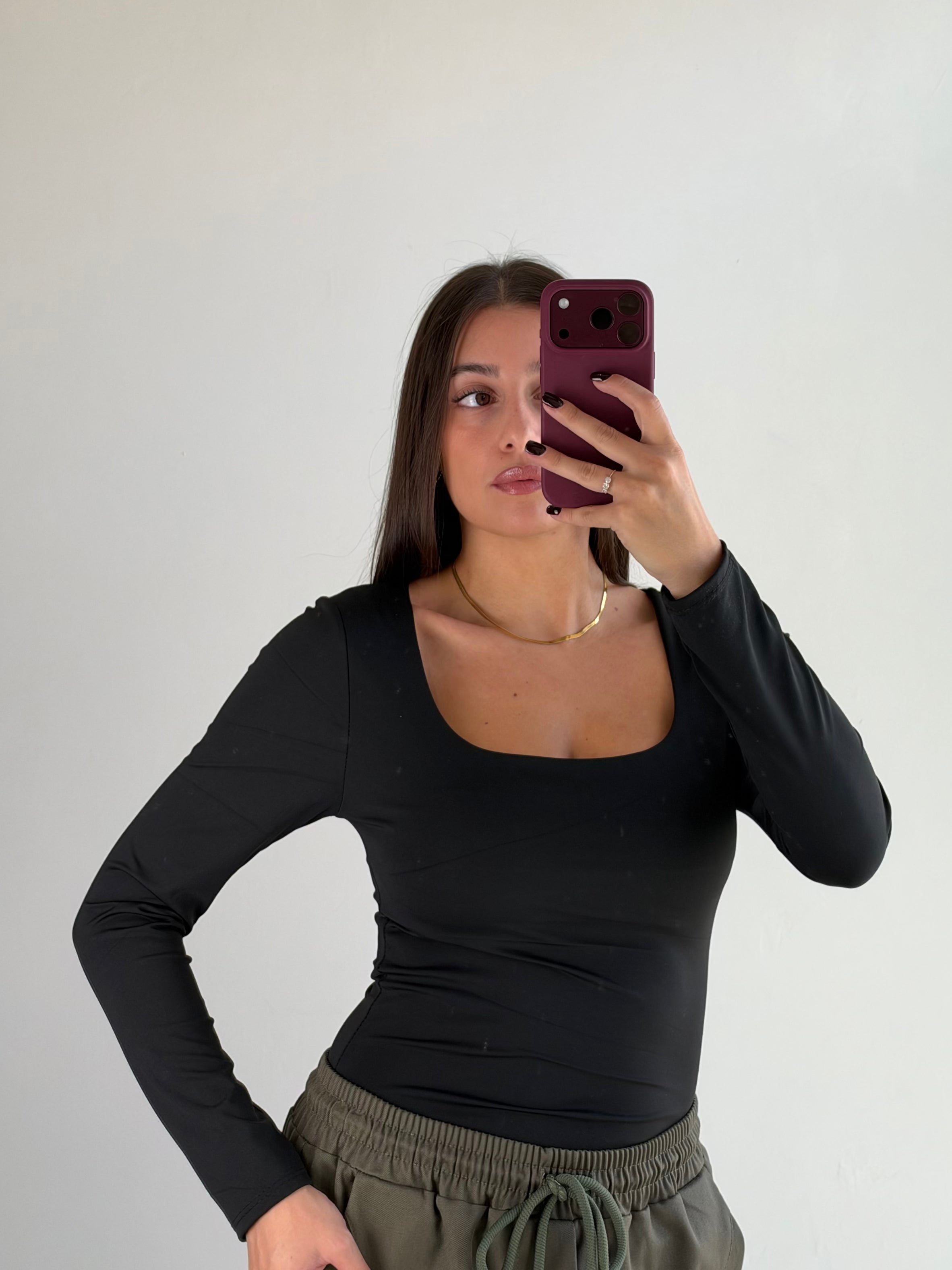 Body scollo quadrato