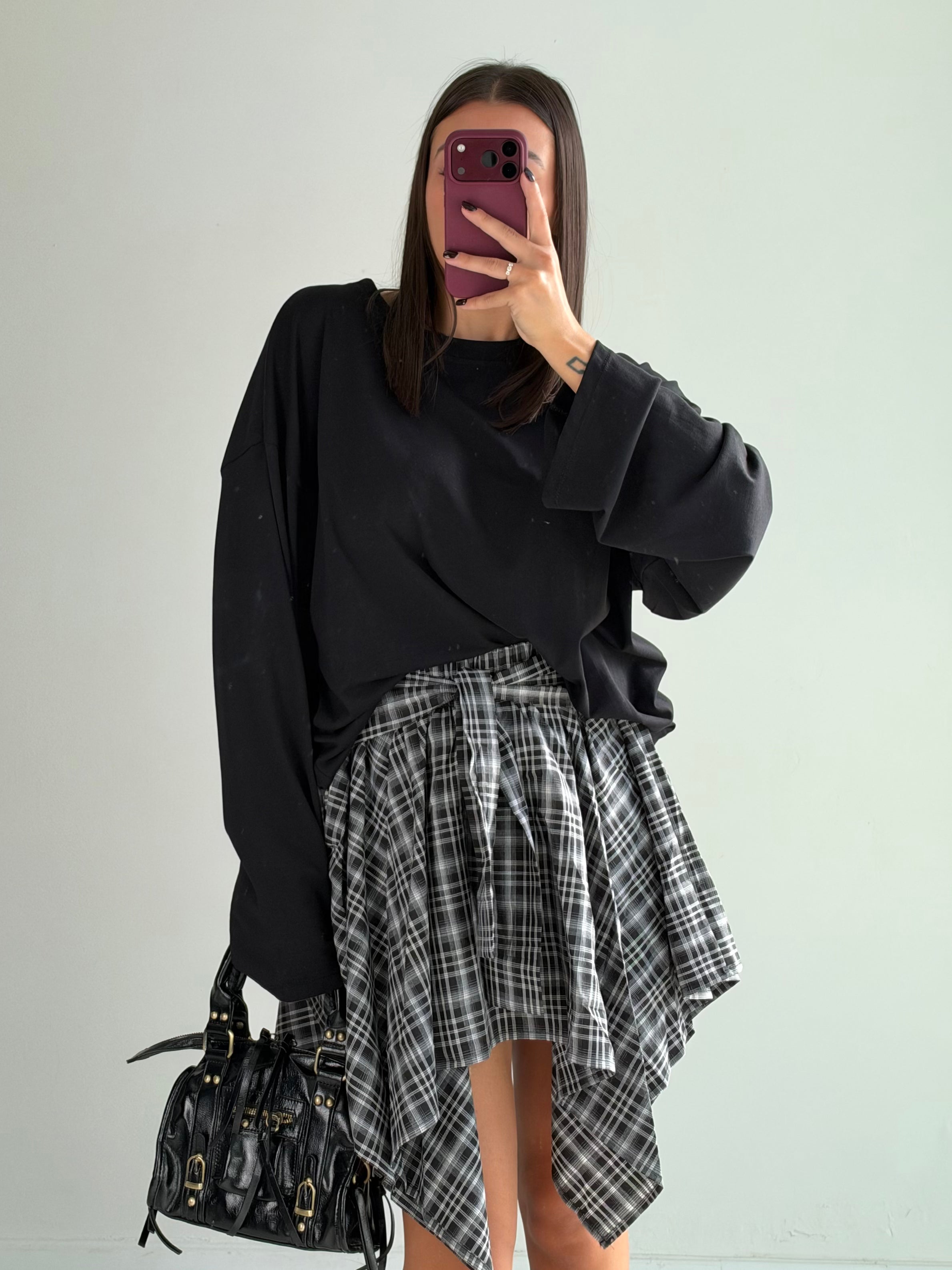 Gonna camicia Check