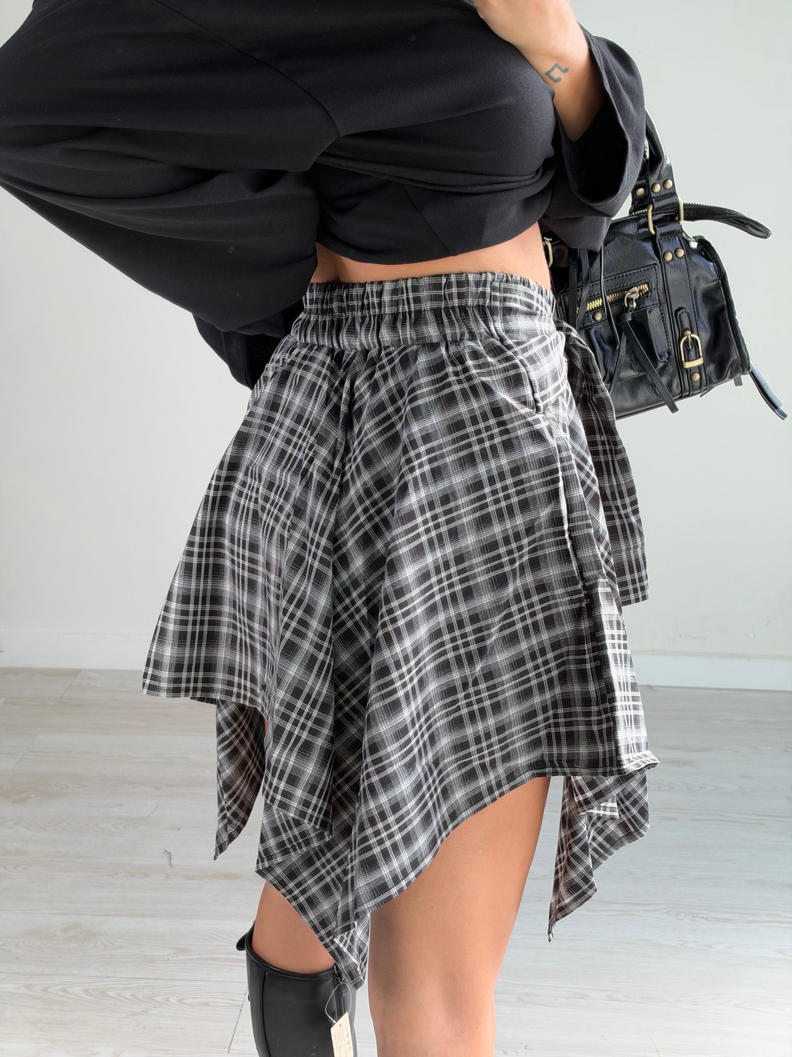 Gonna camicia Check