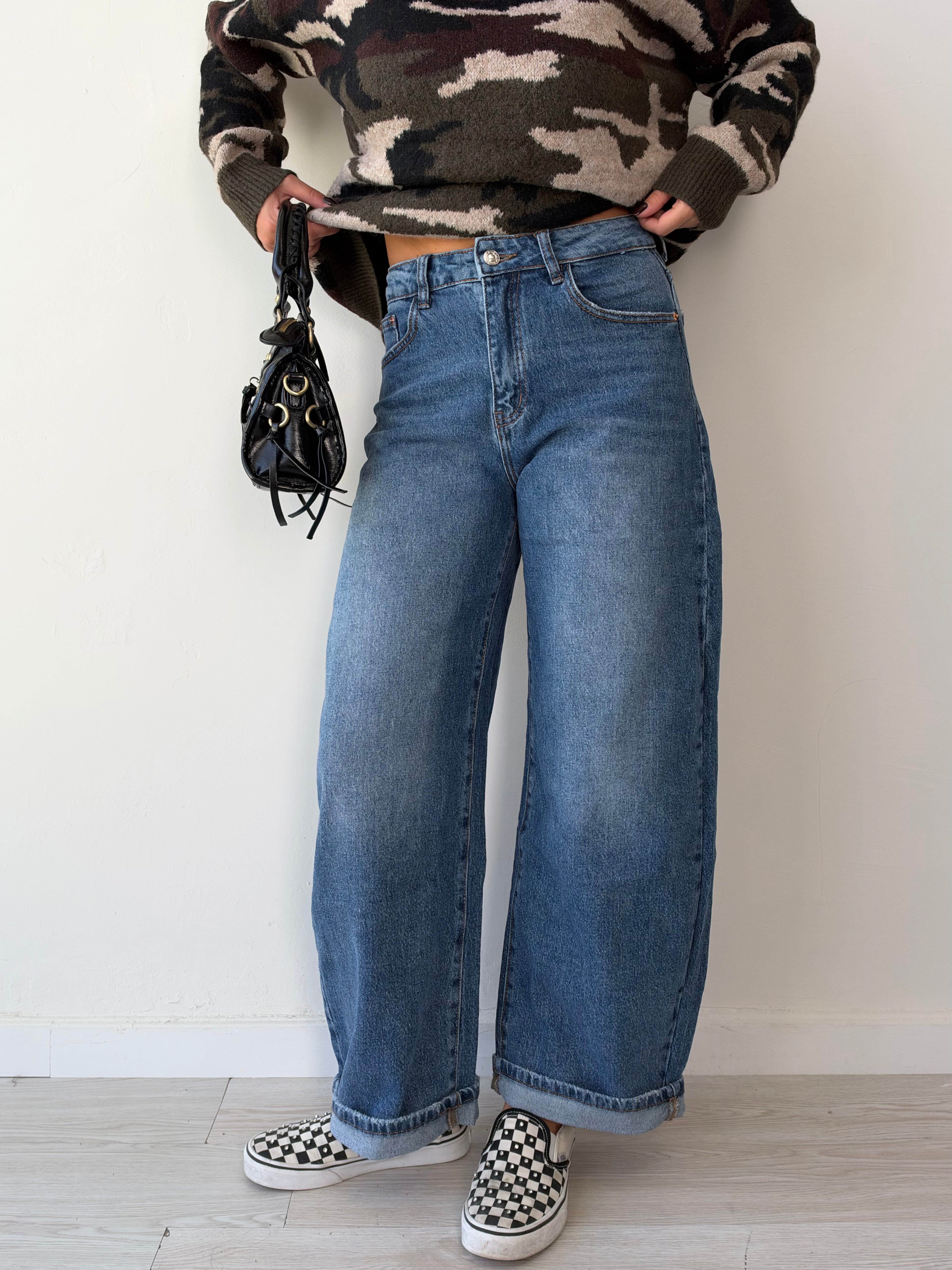 Jeans balloon cropped