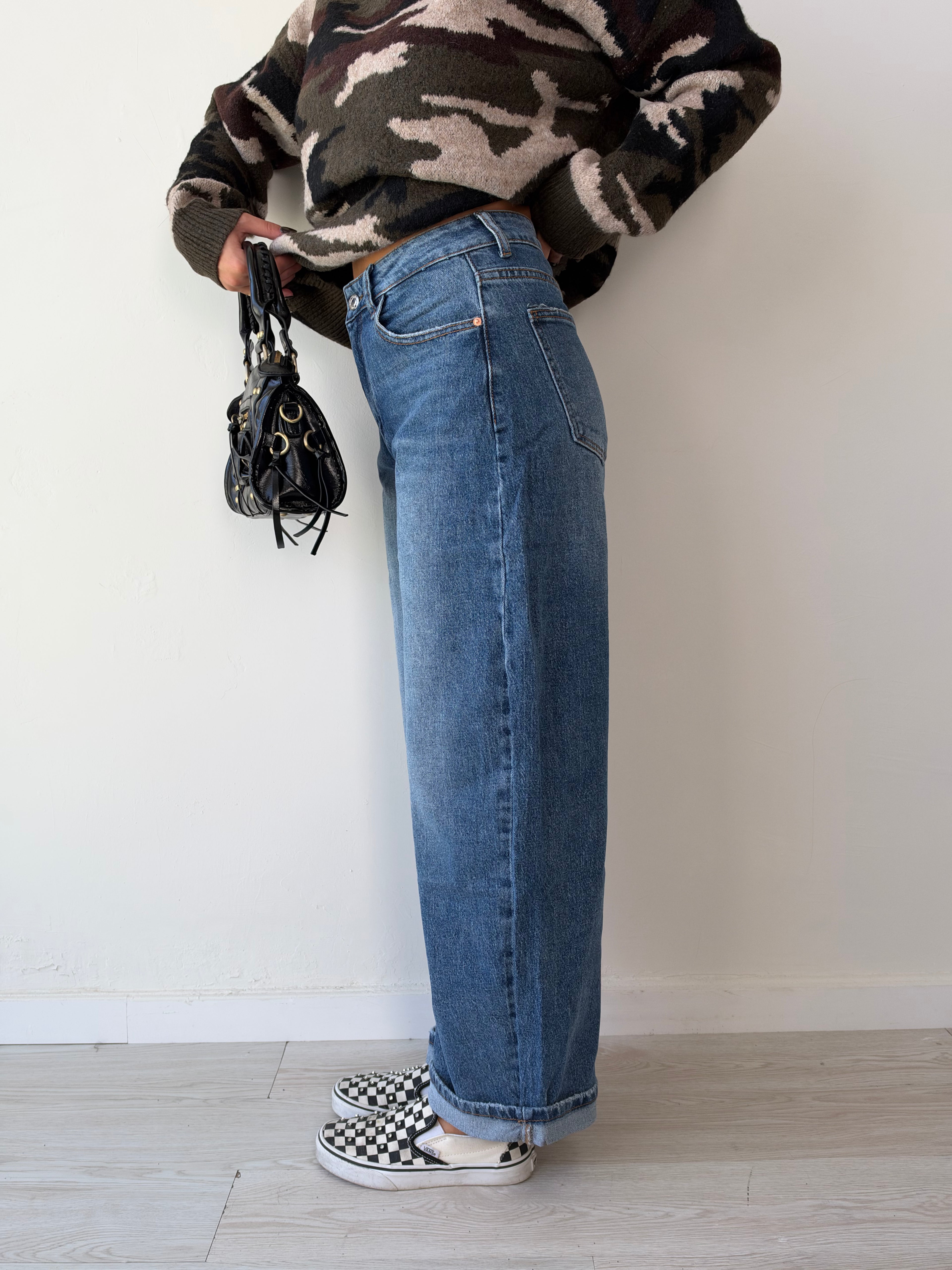 Jeans balloon cropped