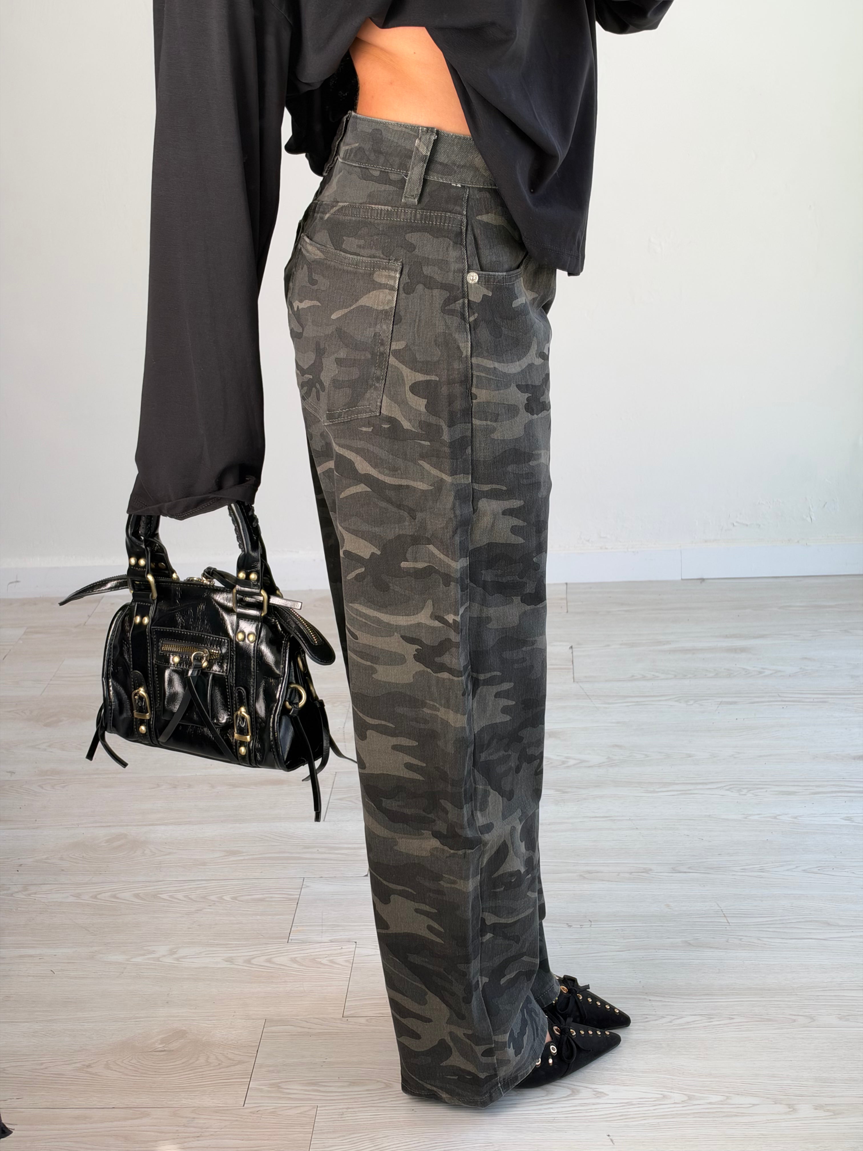 Jeans balloon military