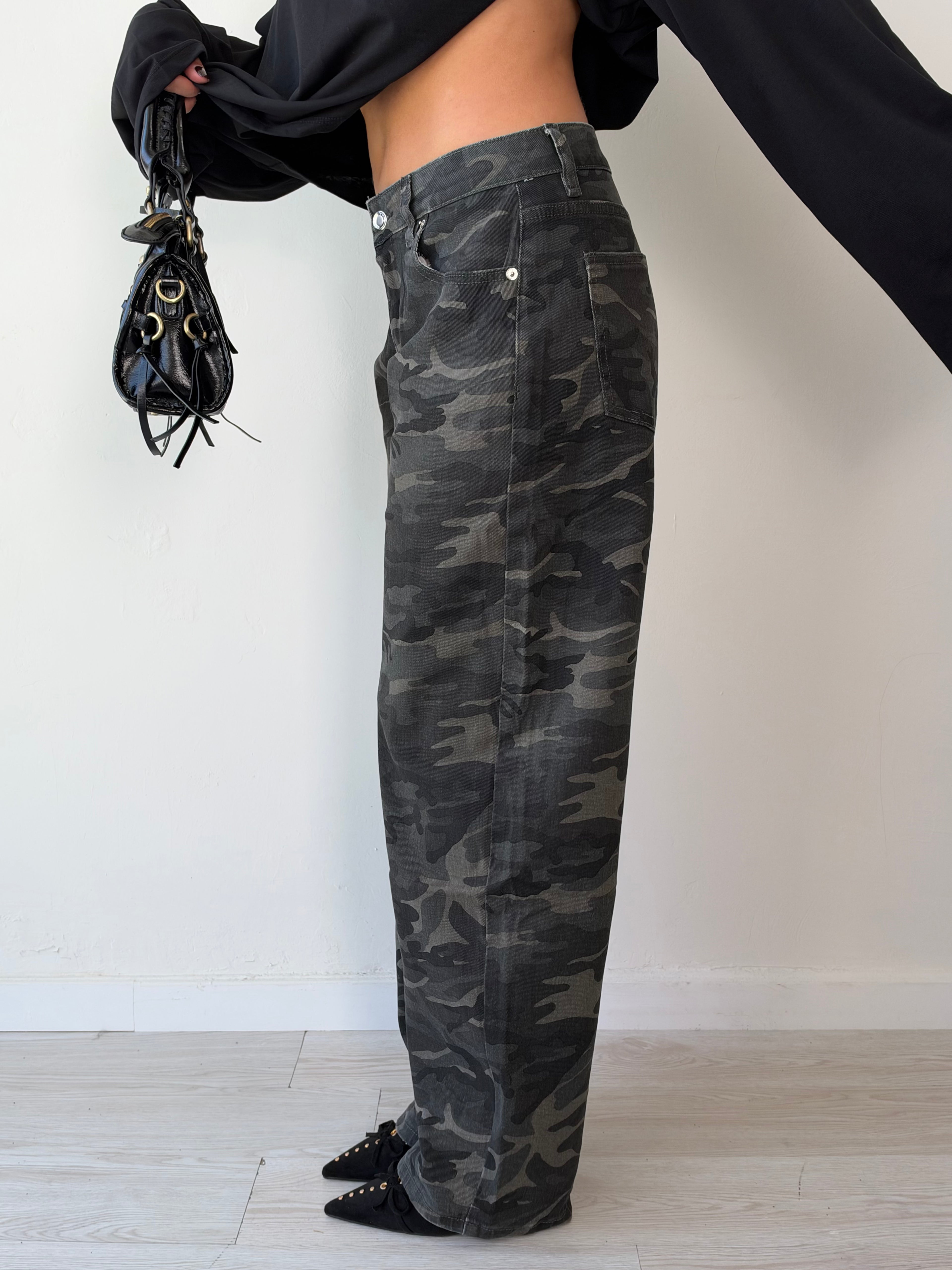 Jeans balloon military