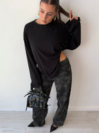 Jeans balloon military
