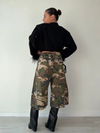 Bermuda Military di jeans