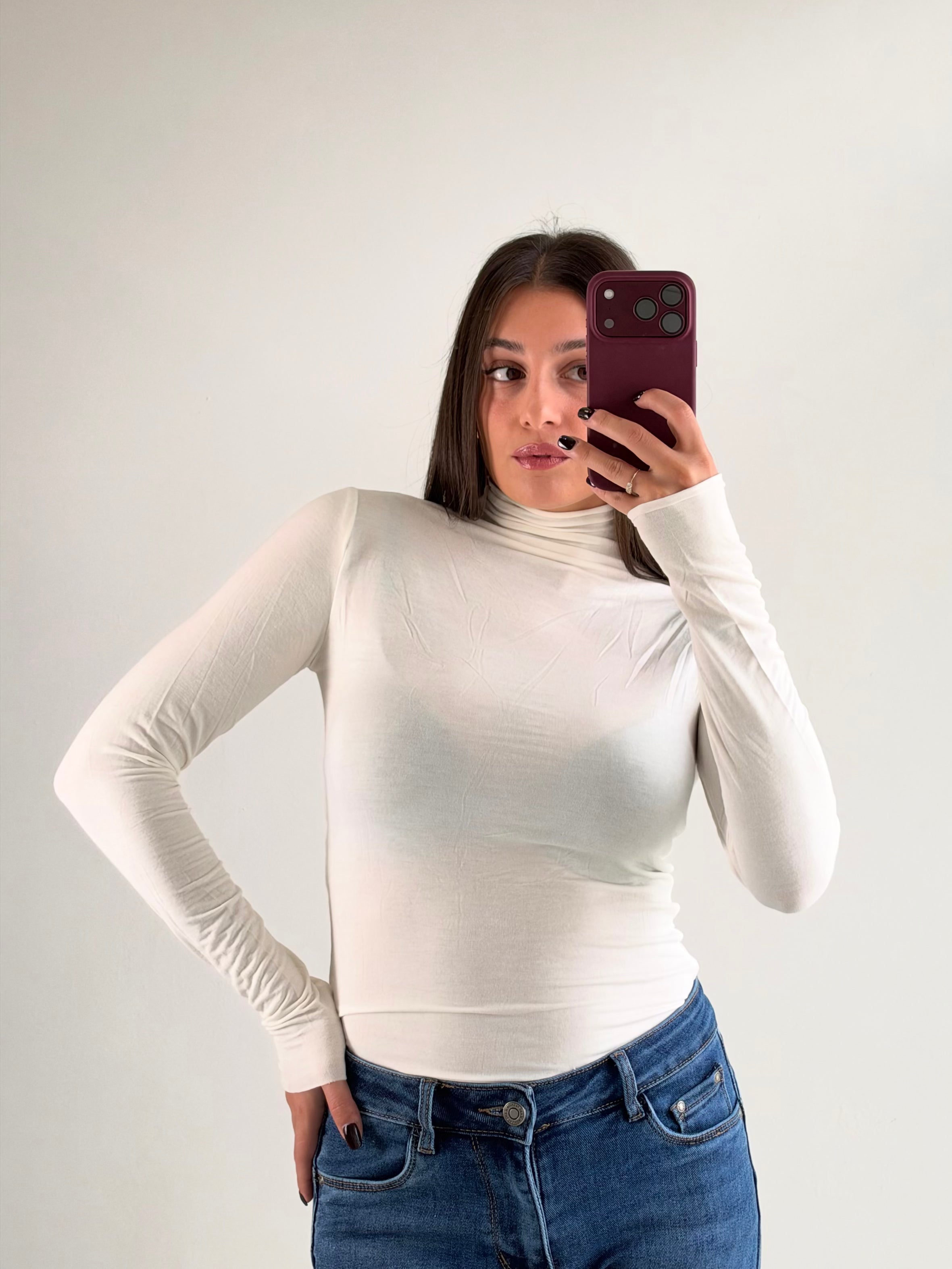 Maglia Nuvola collo alto
