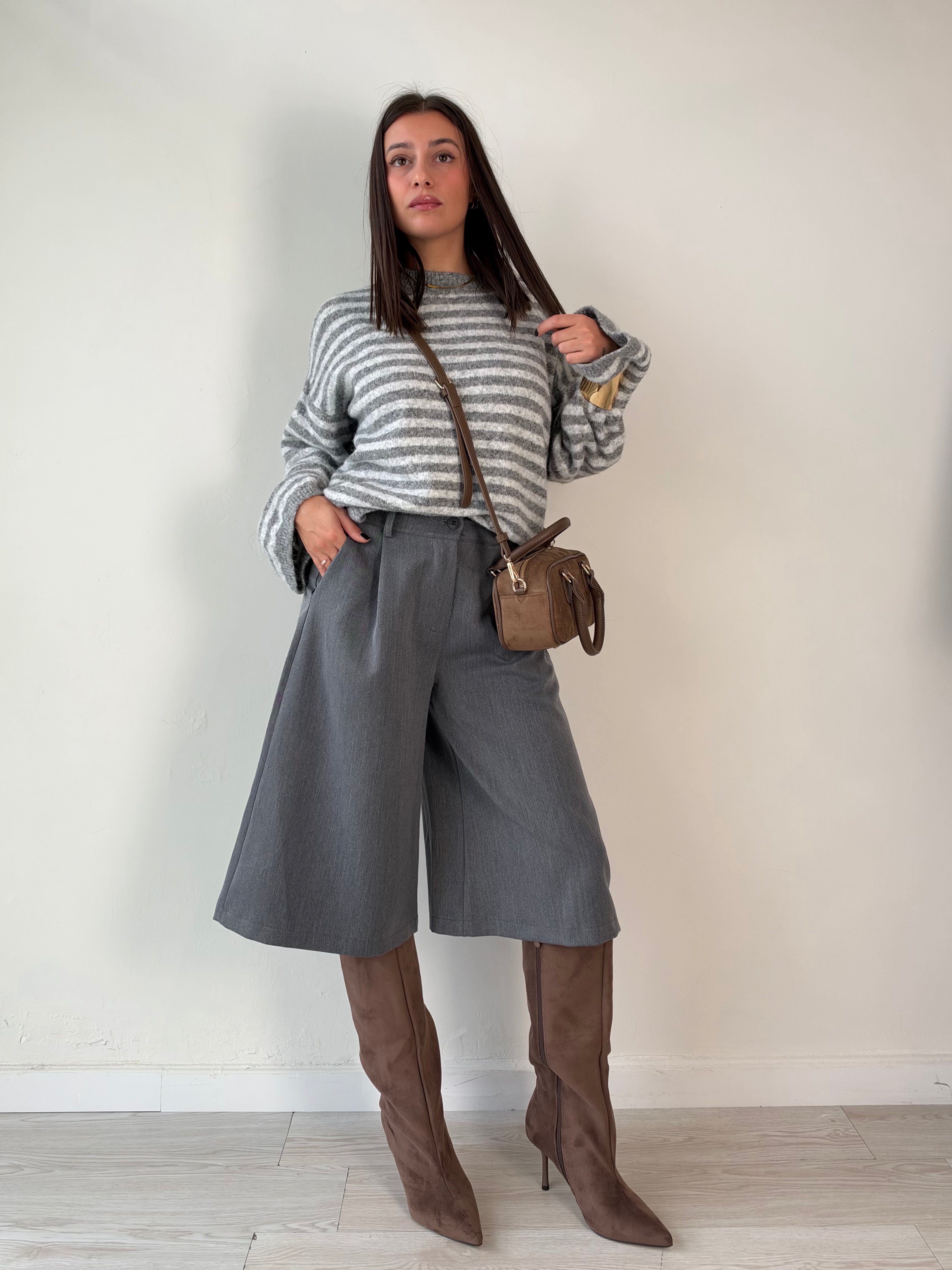 Maglione a righe