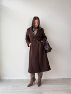 Cappotto lungo in panno