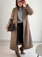 Cappotto lungo in panno