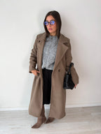 Cappotto lungo in panno