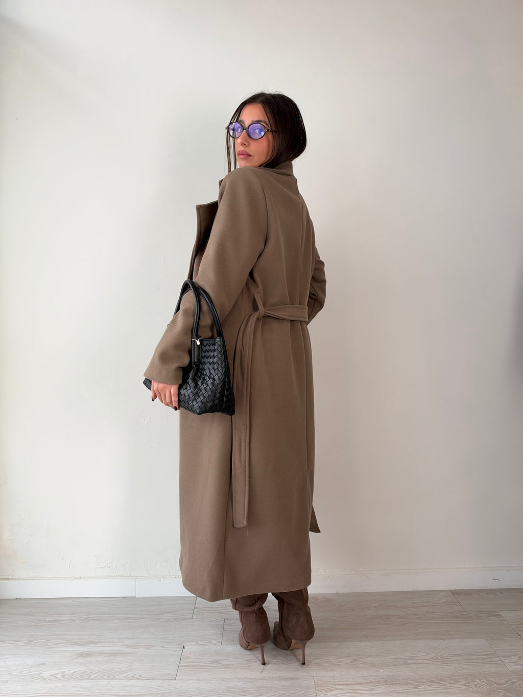 Cappotto lungo in panno