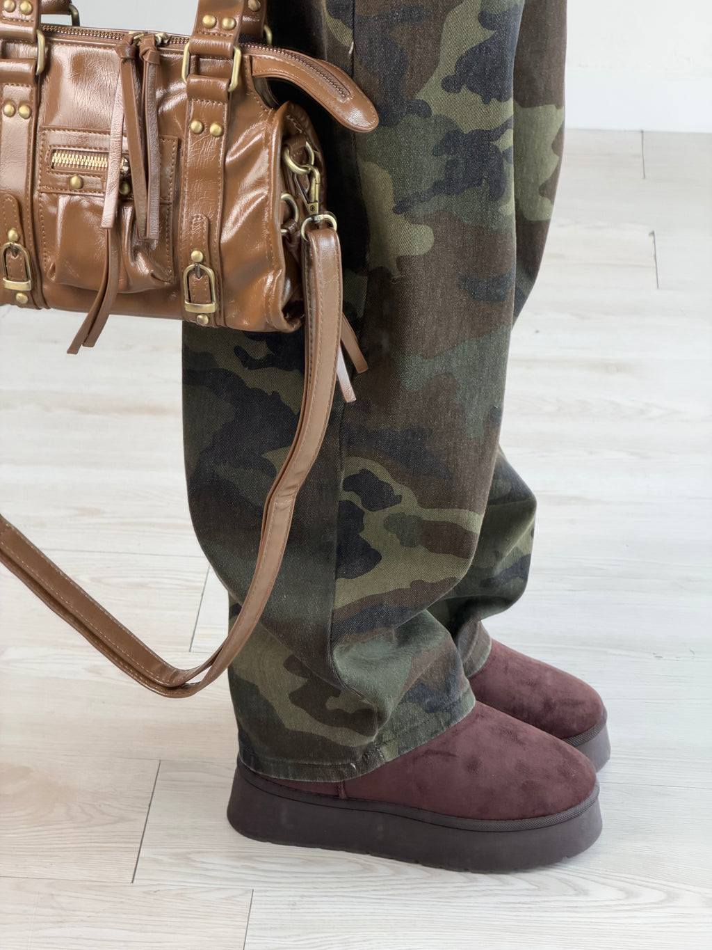Stivaletto ultra mini platform MARRONE
