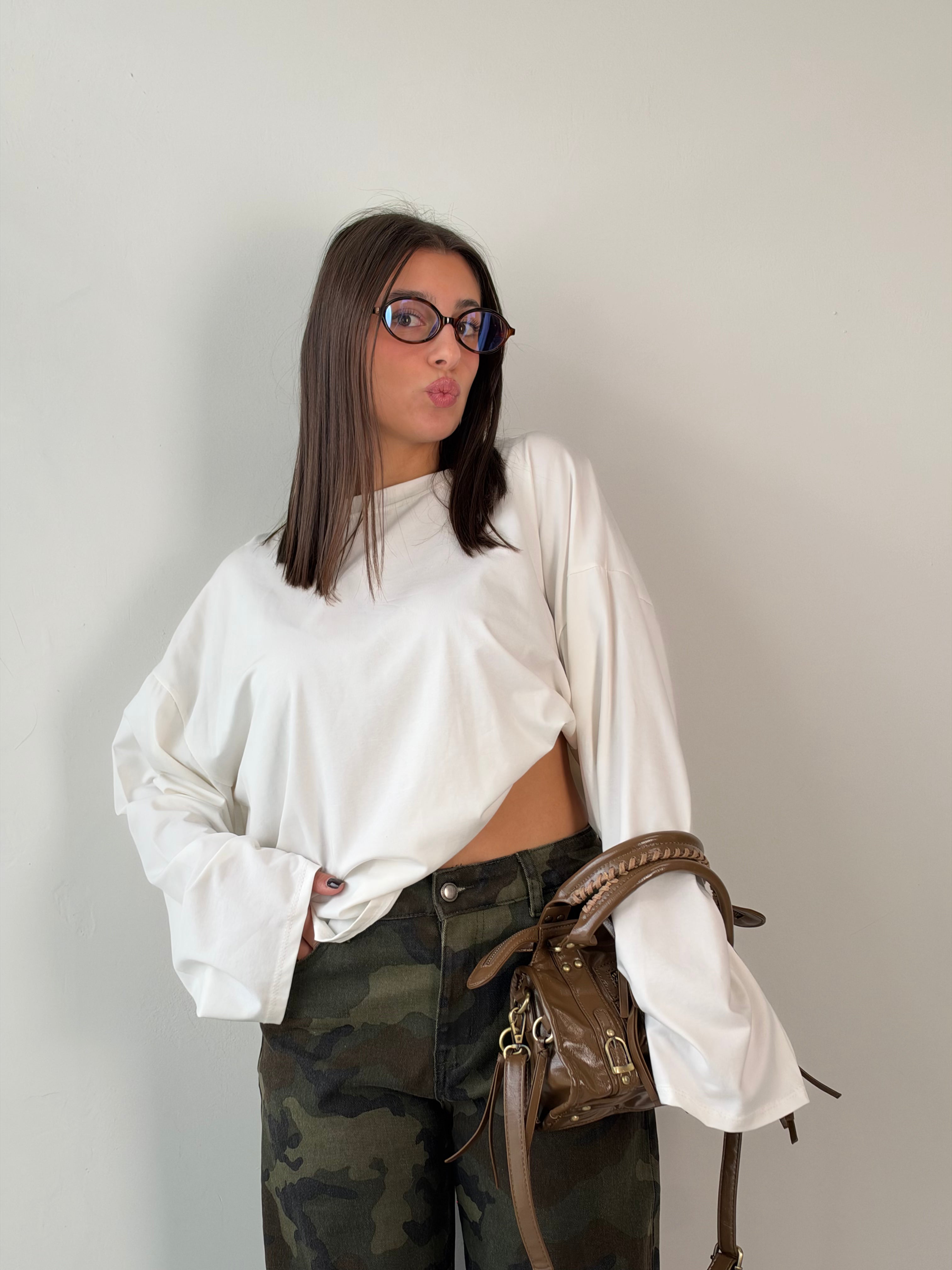 Longsleeve bianca
