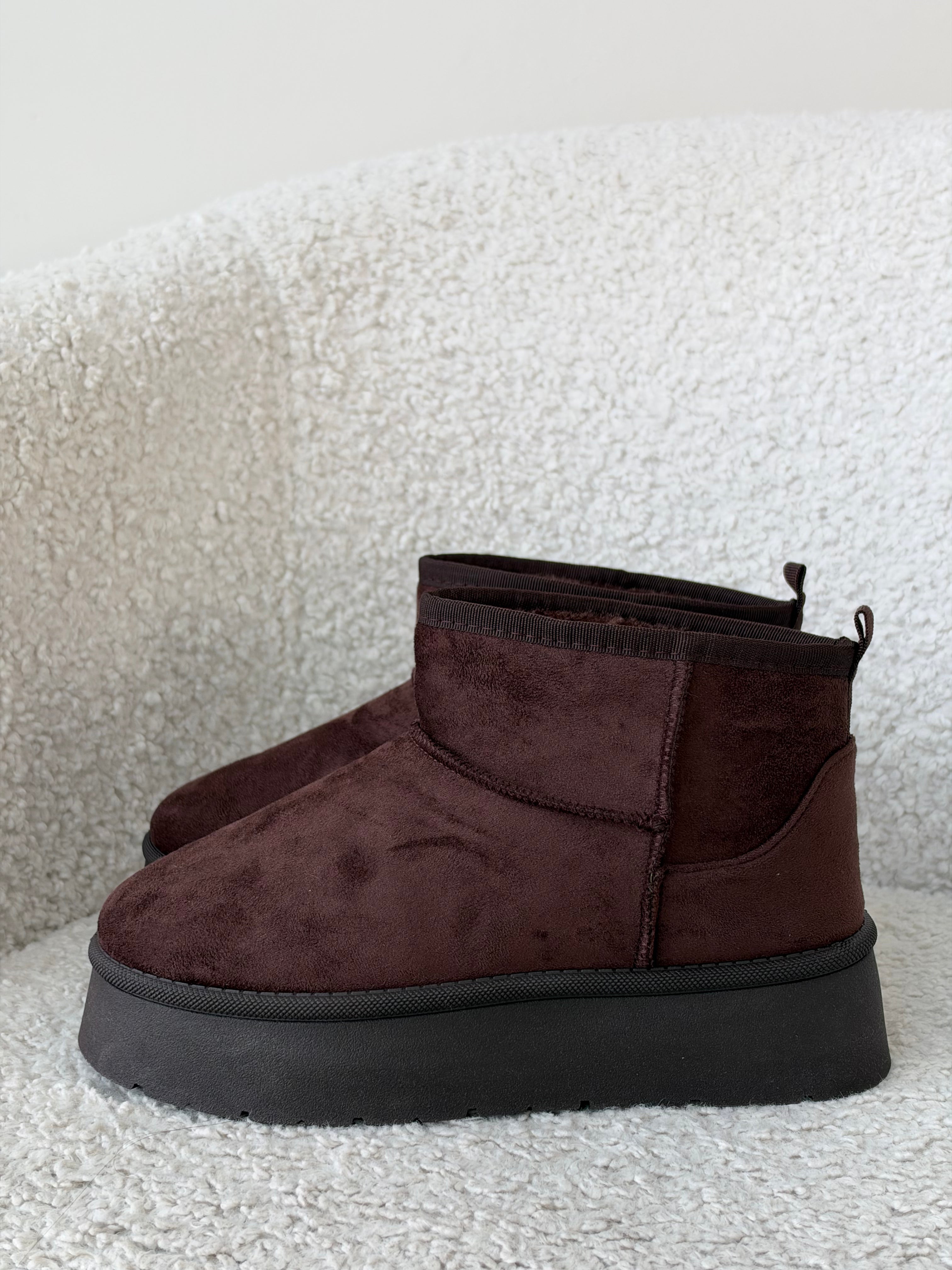 Stivaletto ultra mini platform MARRONE