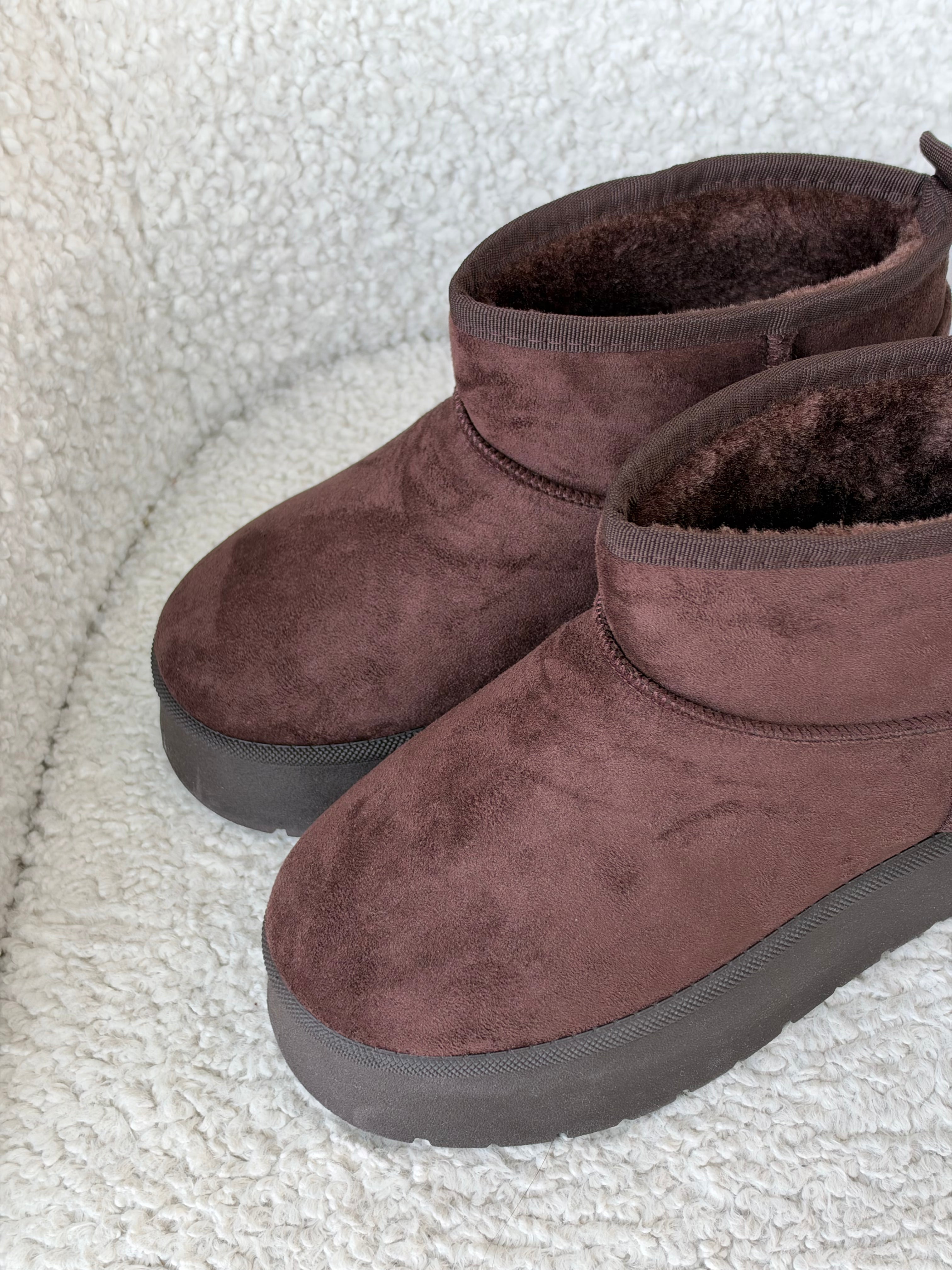 Stivaletto ultra mini platform MARRONE