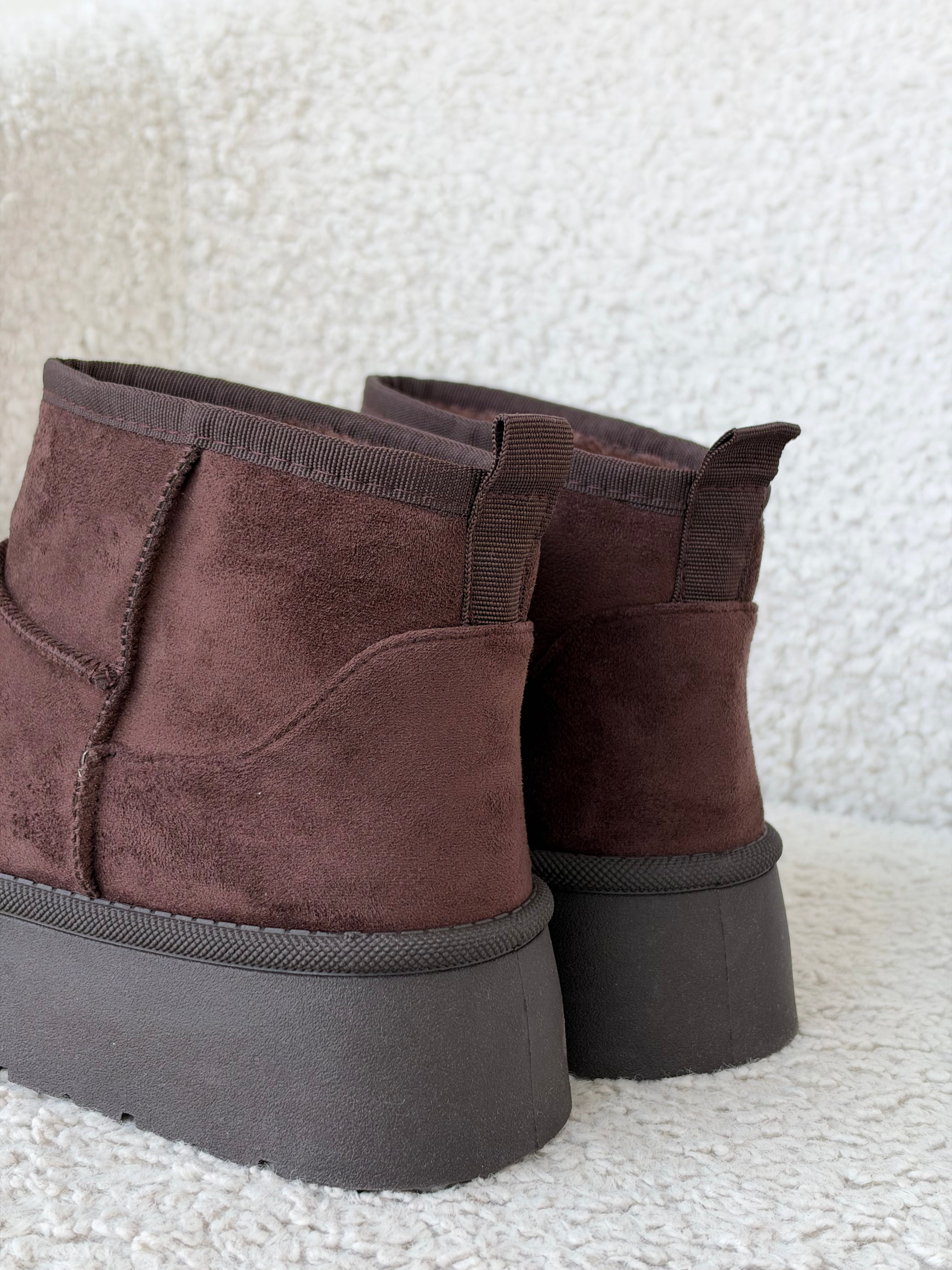 Stivaletto ultra mini platform MARRONE