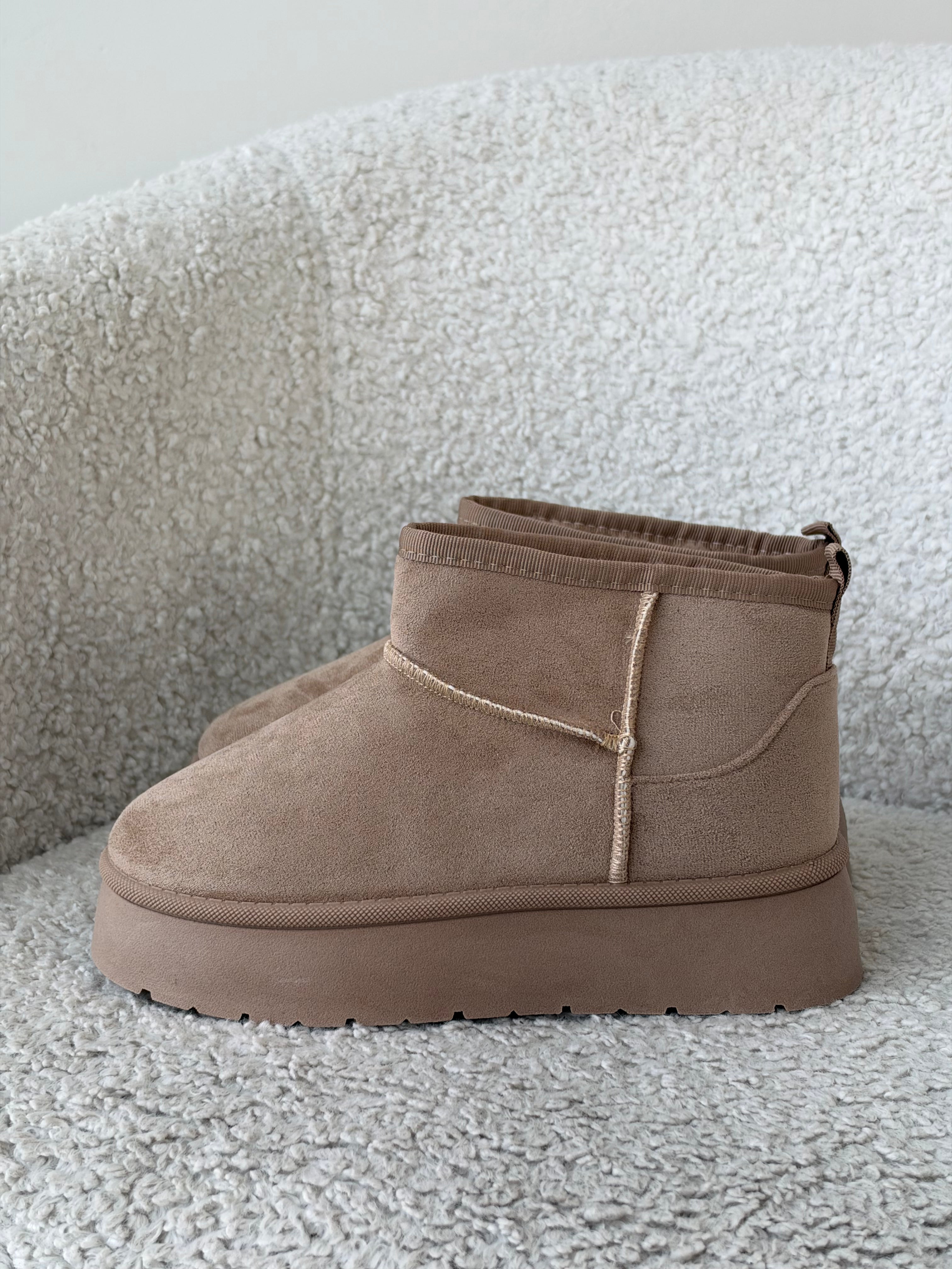 Stivaletto ultra mini platform BEIGE