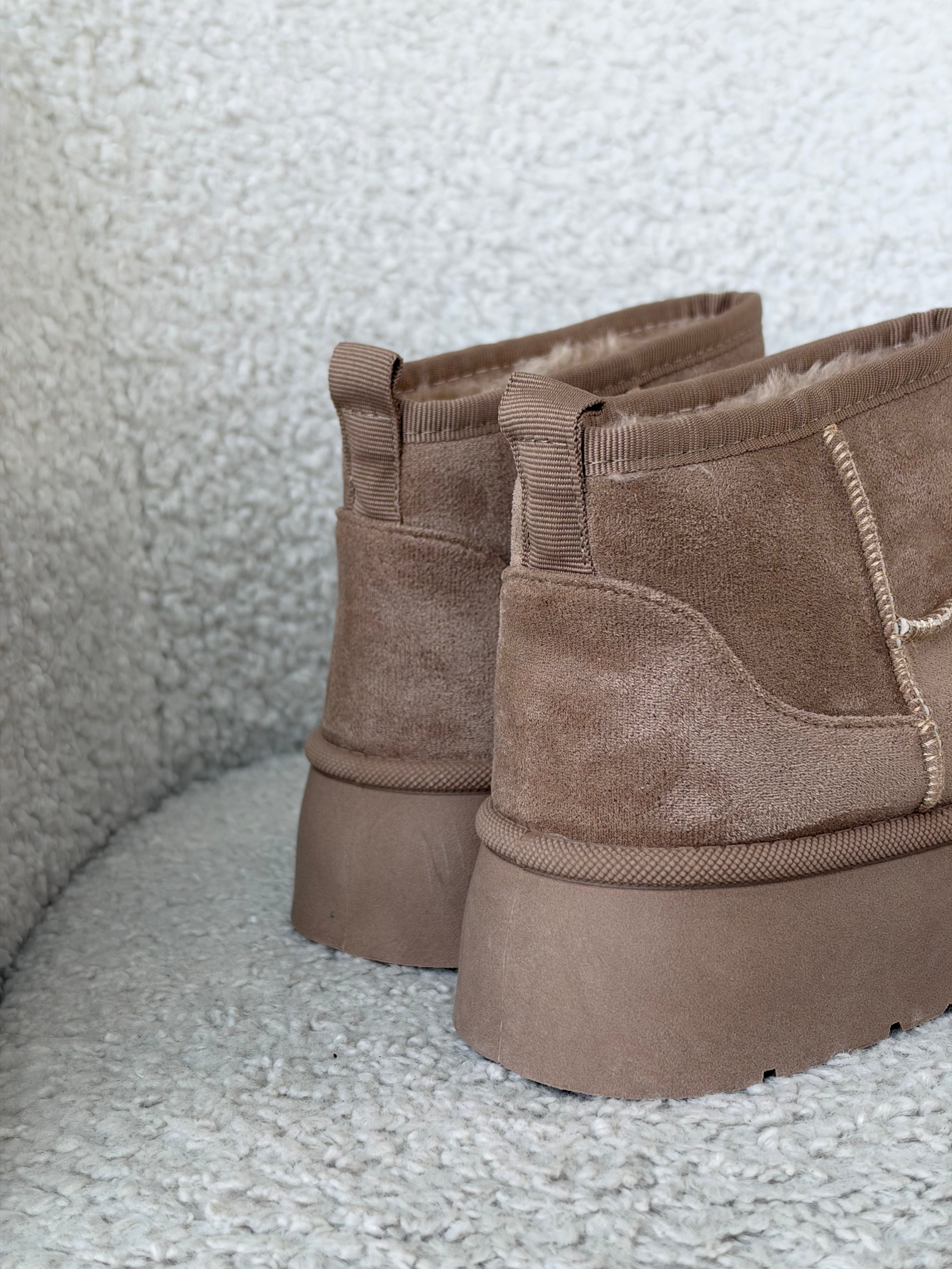 Stivaletto ultra mini platform BEIGE