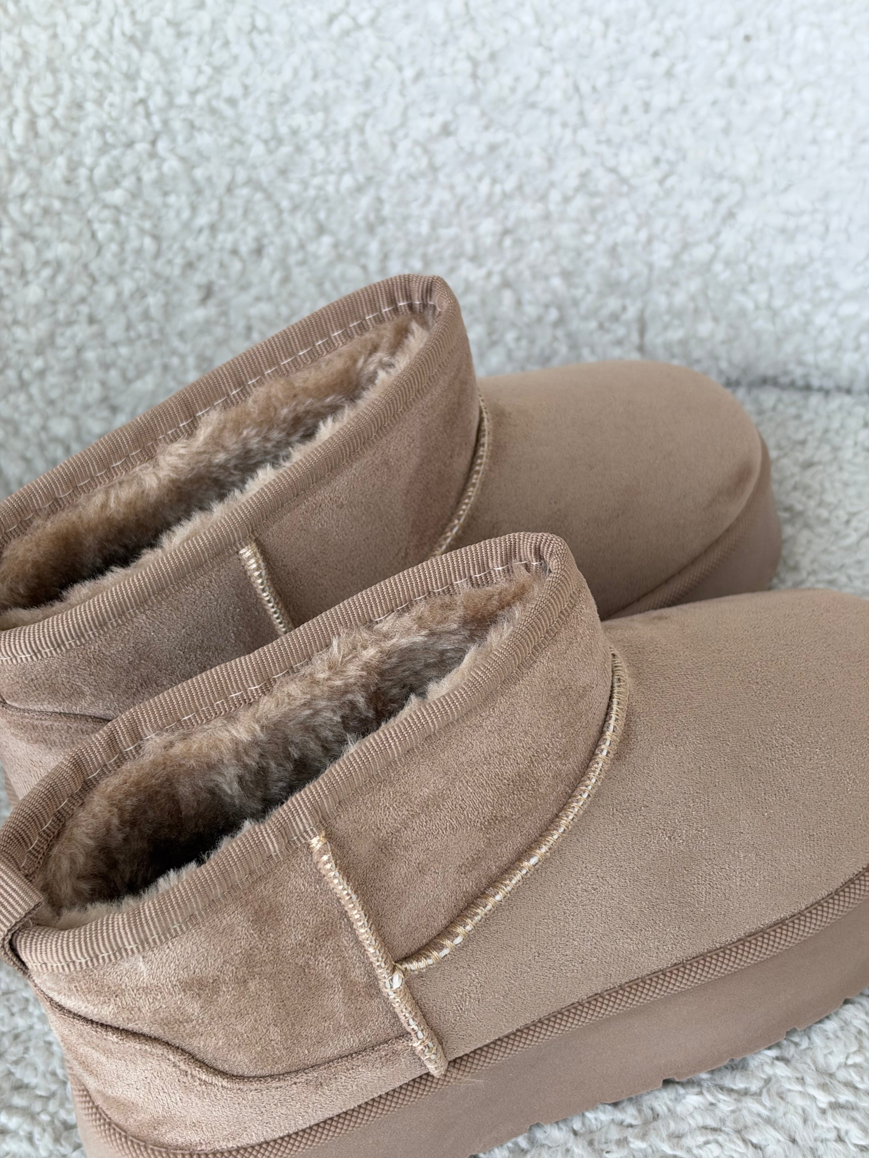 Stivaletto ultra mini platform BEIGE