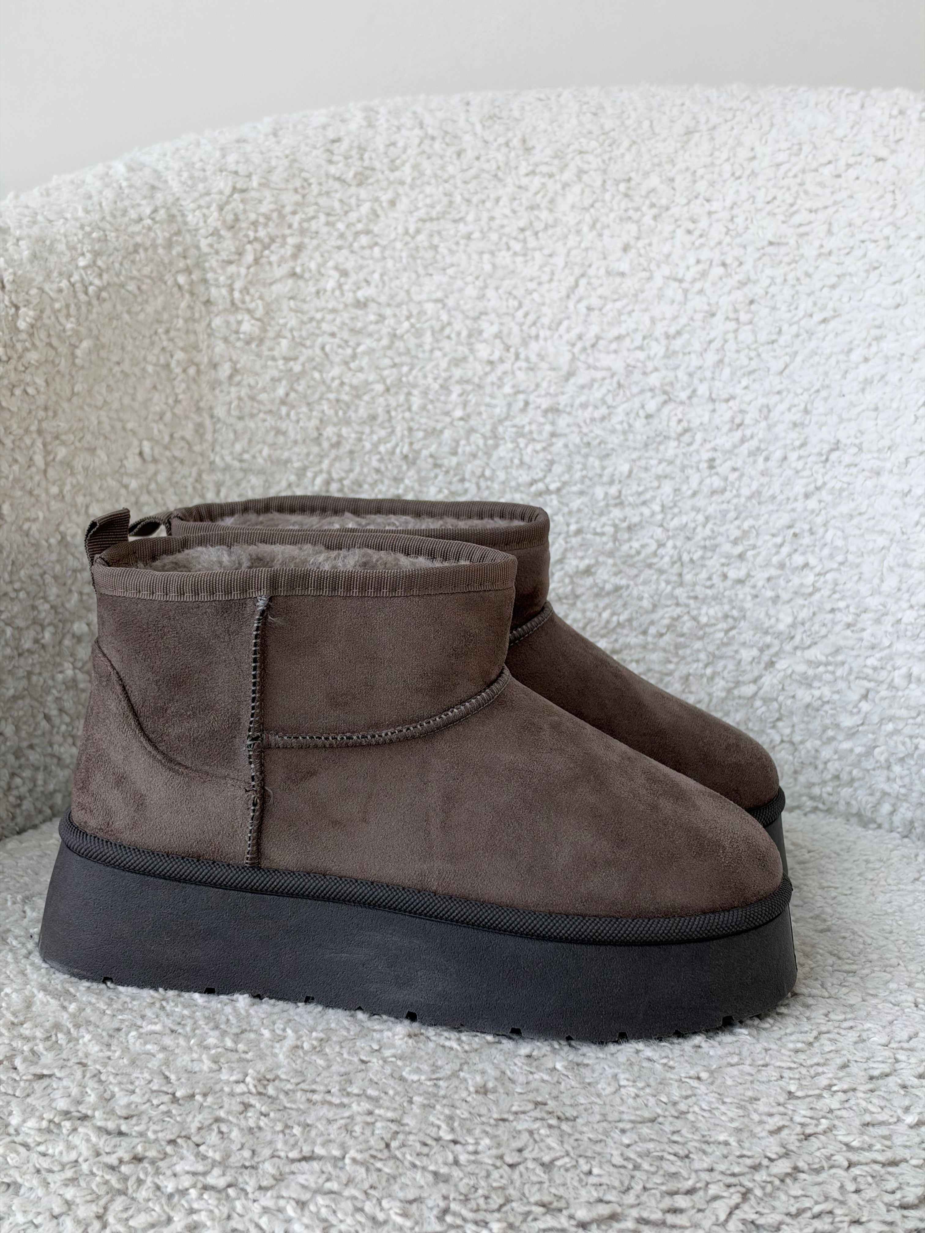 Stivaletto ultra mini platform KHAKI