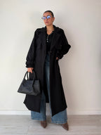 Cappotto trench in panno