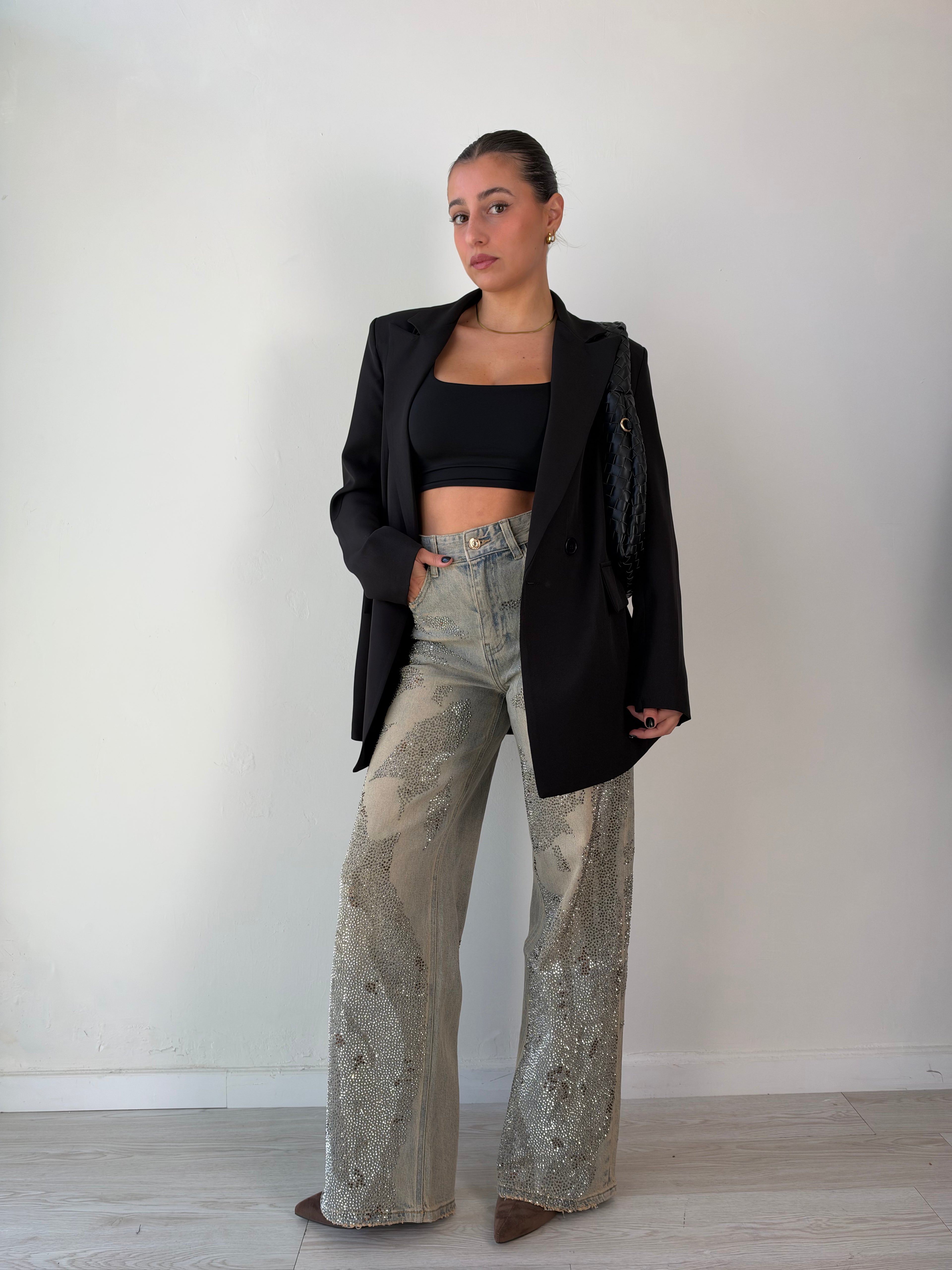 Jeans Sabbiato strass