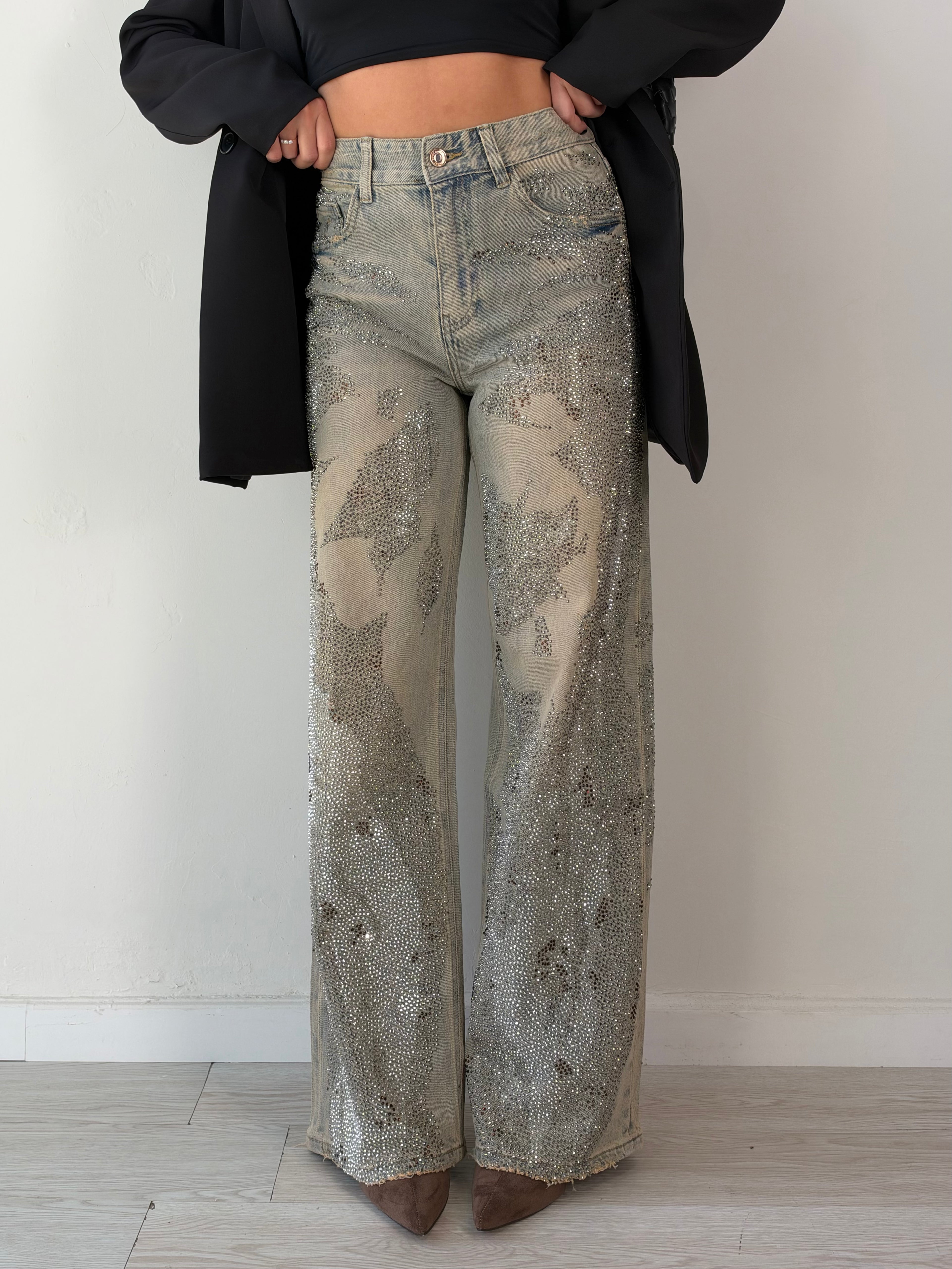 Jeans Sabbiato strass