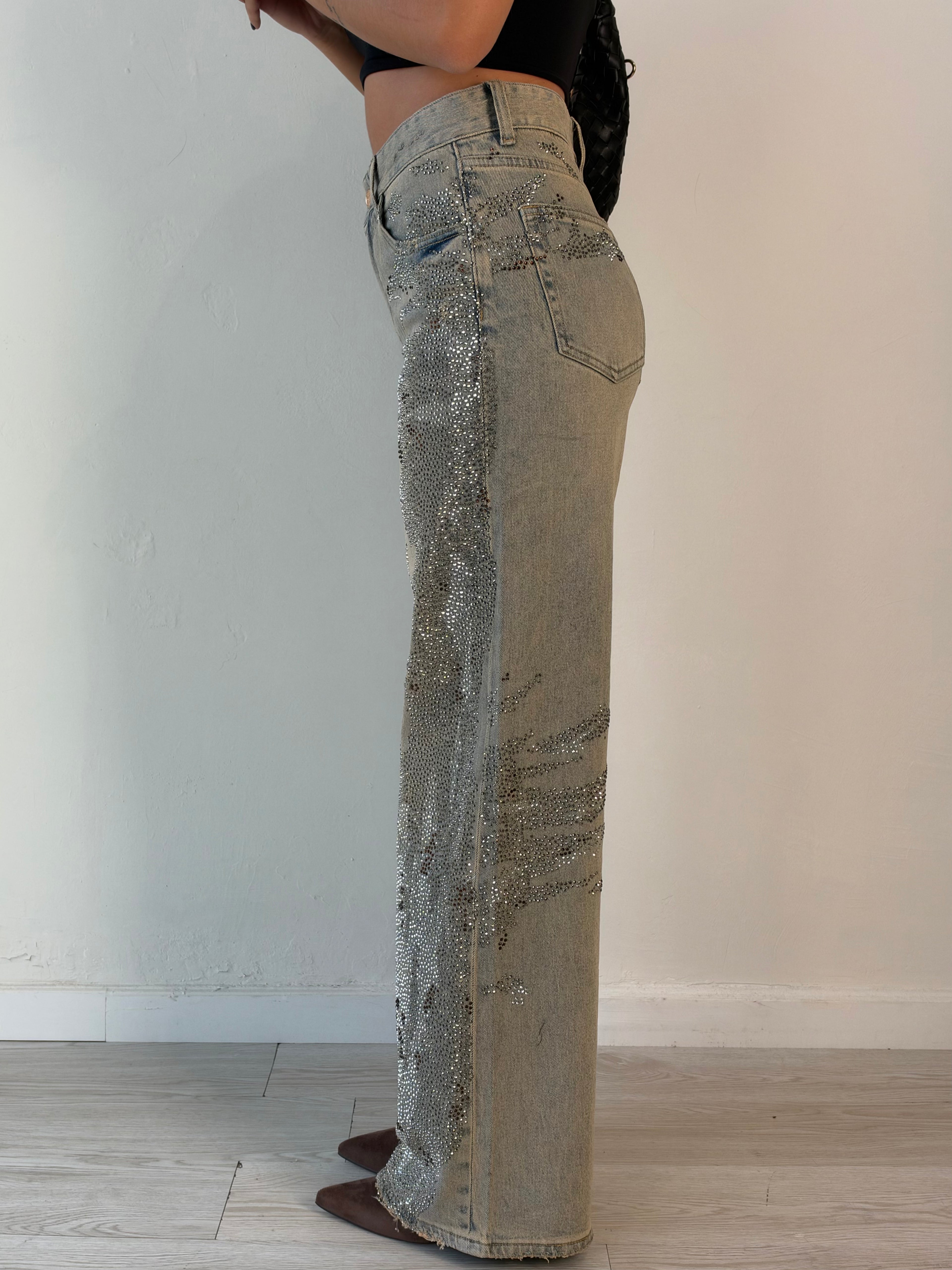 Jeans Sabbiato strass