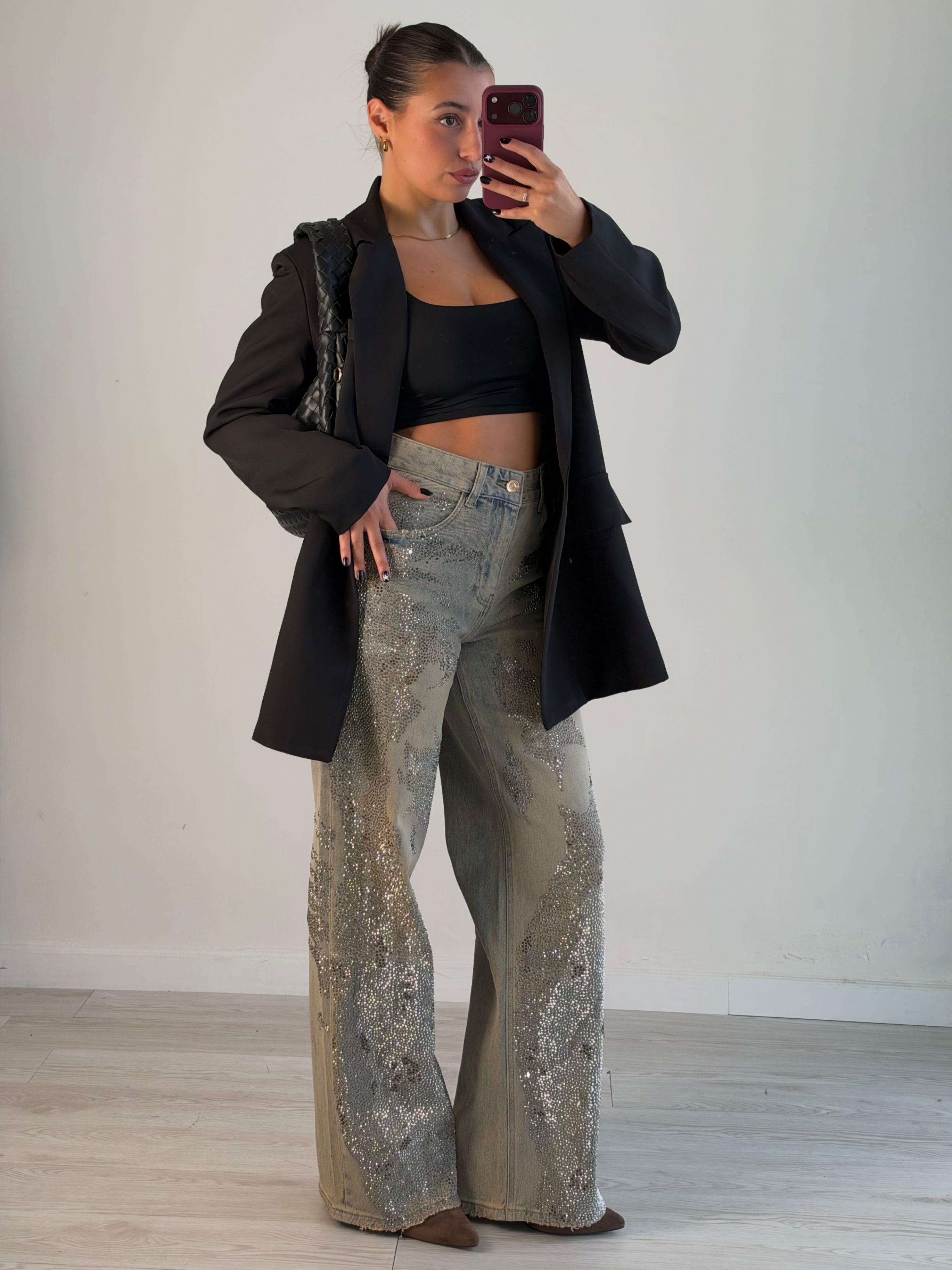 Jeans Sabbiato strass