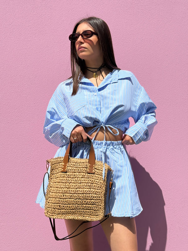 Borsa Tote in paglia