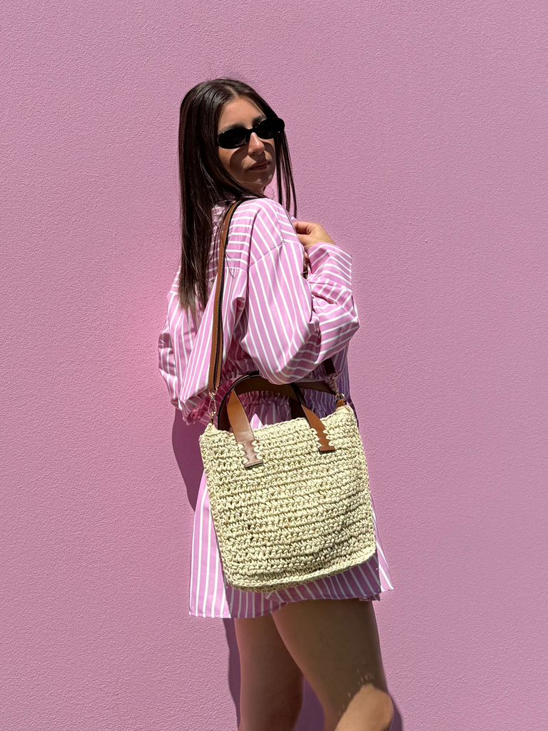 Borsa Tote in paglia