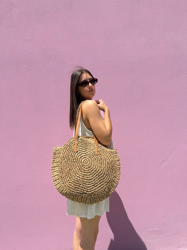 Borsa in paglia ROUND