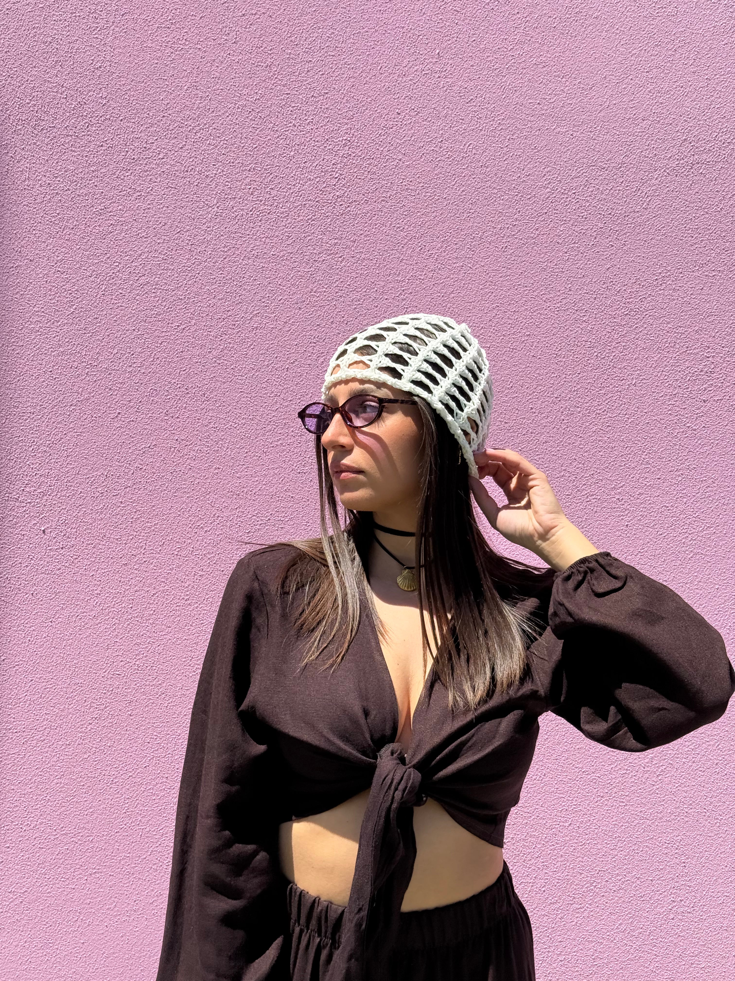 Mesh cap shine