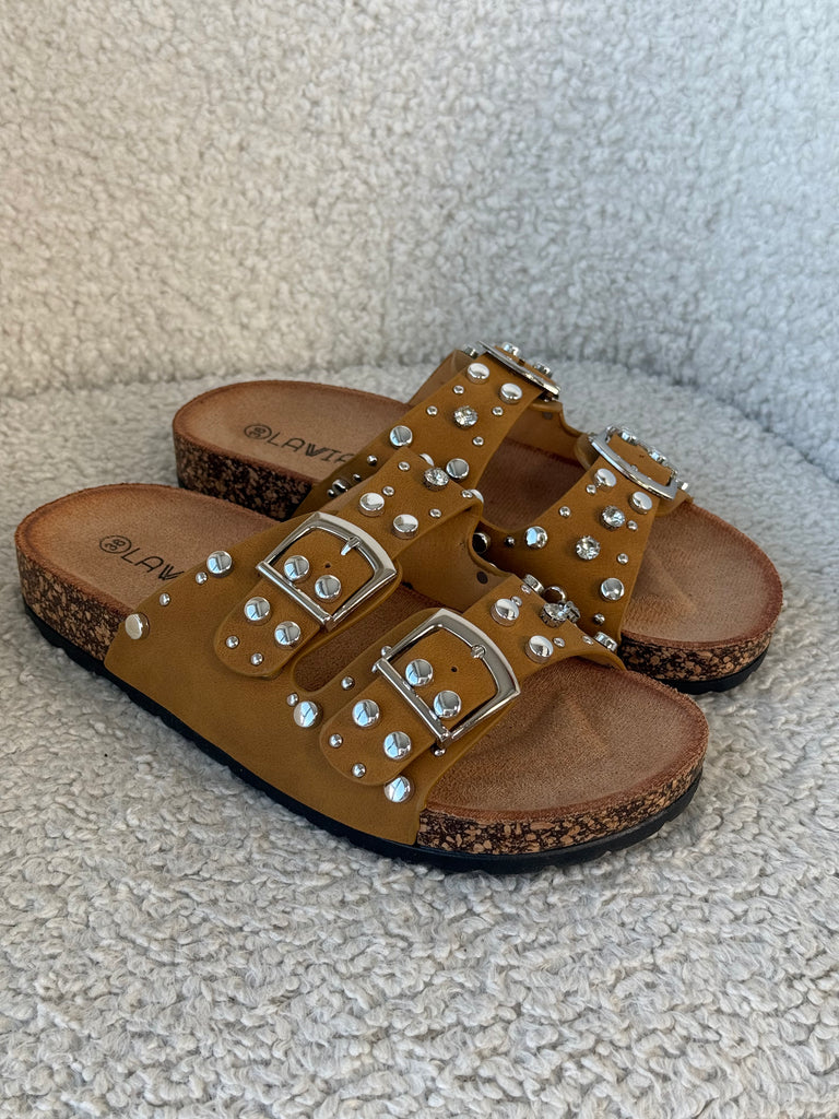 Ciabatta Arizona borchie strass